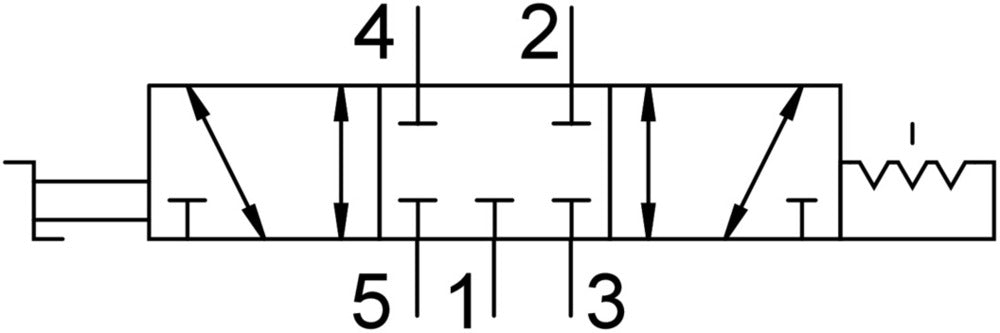 Festo 5/3 NC Handbedieningsklep G1/8 700l/min -0,95 - 10bar/-14 - 145psi - 4165865