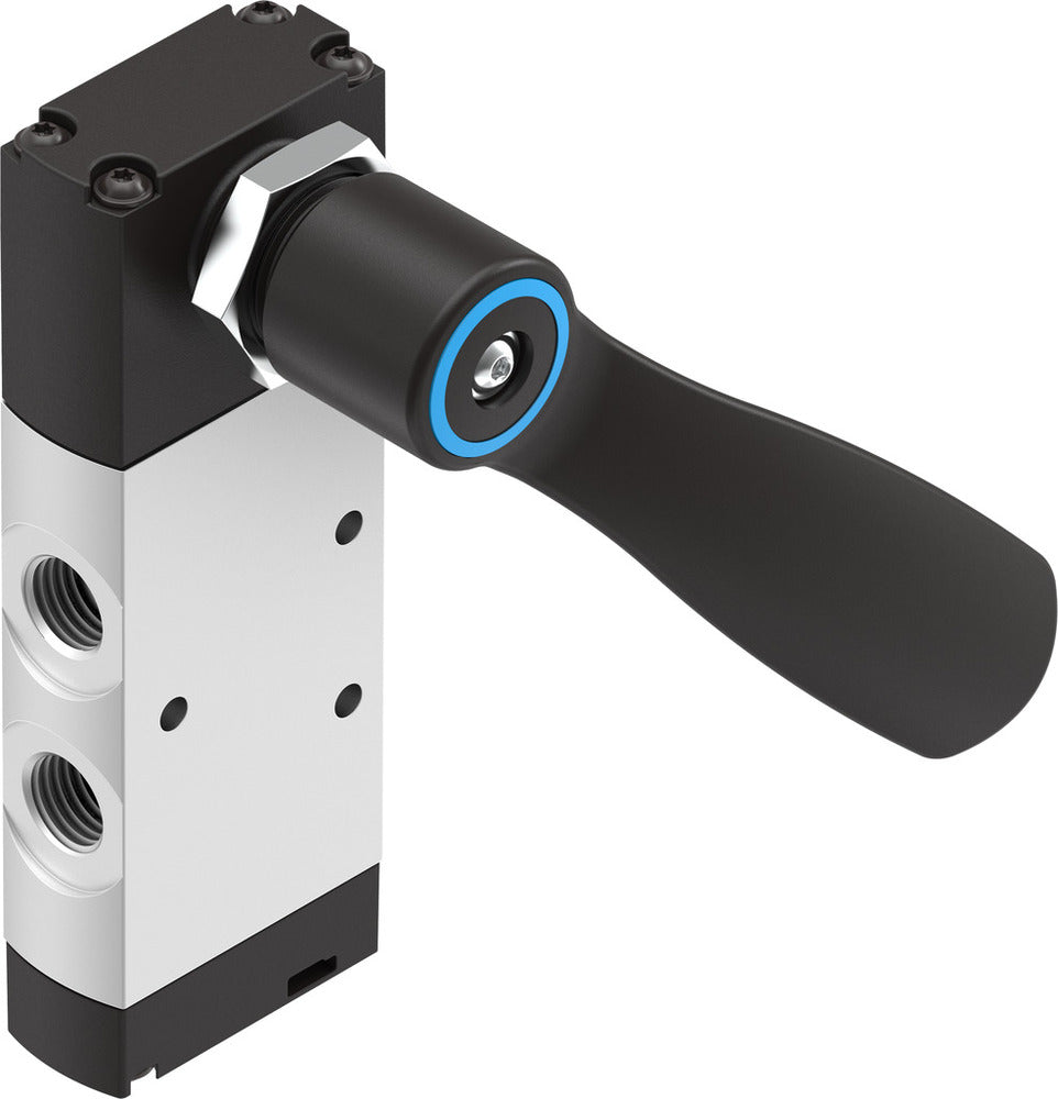 Festo 5/3 Exhausted Hand Lever Valve G1/4 900l/min -0.95 - 10bar/-14 - 145psi - 4165860
