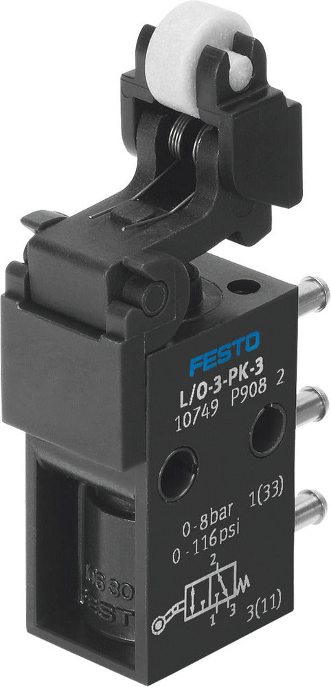 Festo 3/2 NO/NC Monostabiele Schakelaarklep Met Leegloop PK-3 80L/Min - 10749