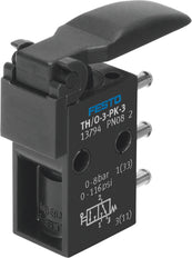 Festo 3/2 No/Nc Monostabiele Vingerhendelklep PK-3 80L/Min - 13794
