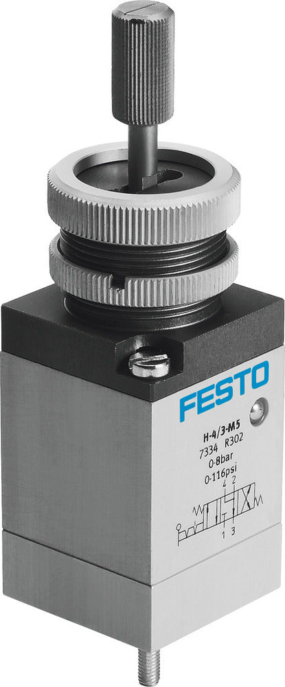 Festo 4/3 Geventileerde Vingerhendelklep M5 125L/Min - 7334