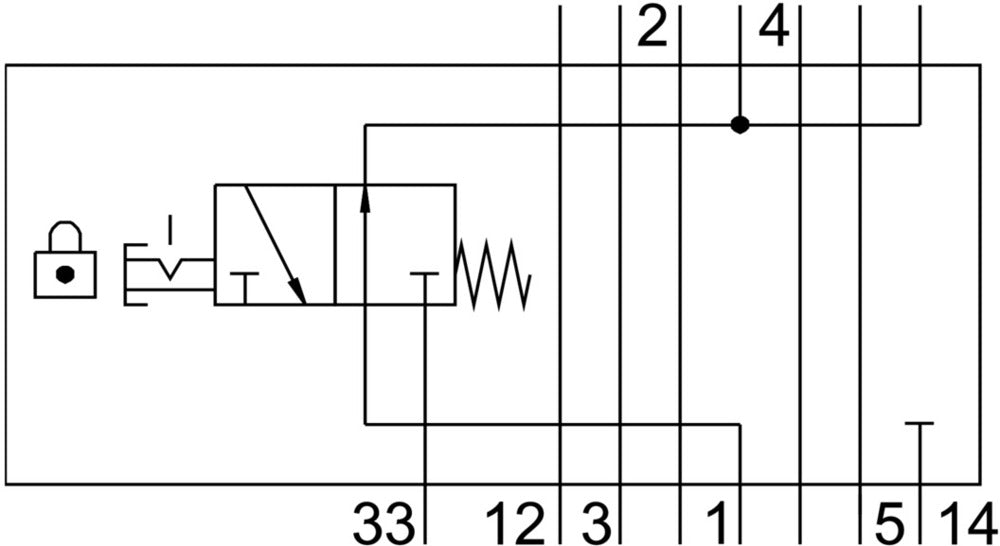 Festo Verticale Druk Afsluitplaat - 8001178
