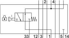 Festo Verticale Druk Afsluitplaat - 8001179