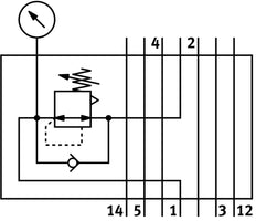 Festo Tussen Drukregelaar Plaat - 35968