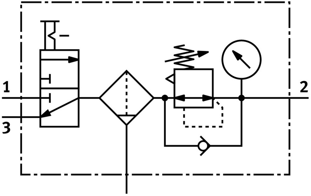 Festo Luchtverzorgingsunit G1/2'' 0.5-12bar 8100l/min 40µm Maxi - 186043