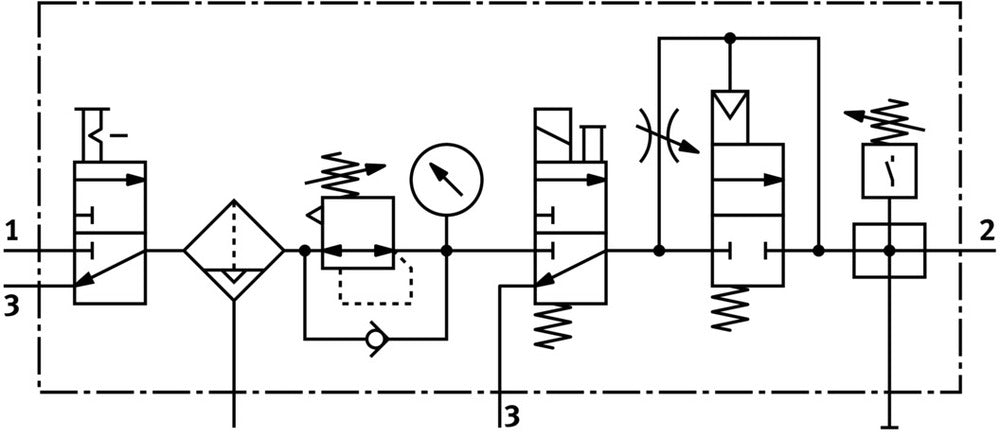 Festo Luchtverzorgingsunit G1/4'' 4-12bar 750l/min 40µm - 542299