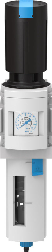 Festo Compressed Air Filter Regulator G1/4'' 0.5-12bar 2500l/min 40µm - 529210