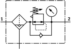 Festo Filterregelaar G1/4'' 0.5-12bar 1200l/min 5µm - 529154