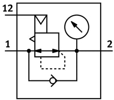 Festo Drukregelaar Aansluitplaat 0.5-16bar 13000 - 22000l/min - 541680