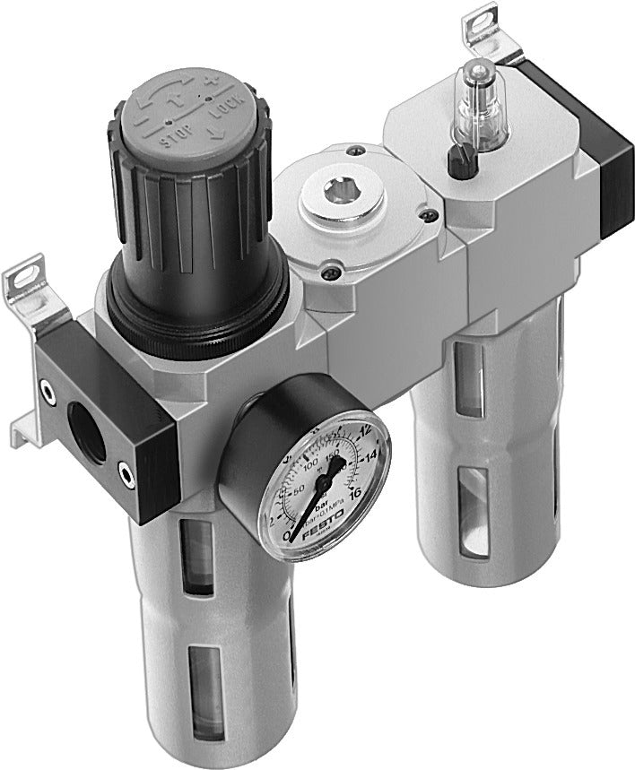 Festo Air Preparation Unit G1/4'' 0.5-12bar 1400l/min 40µm Midi - 185795