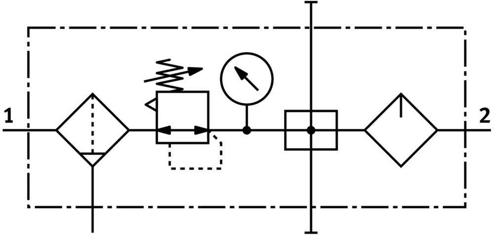Festo Luchtverzorgingsunit G3/8'' 0.5-12bar 2100l/min 40µm Midi - 185797