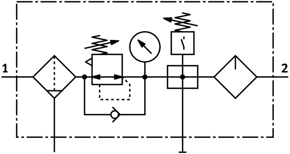 Festo Luchtverzorgingsunit G3/4'' 0.5-12bar 8200l/min 40µm Maxi - 185813