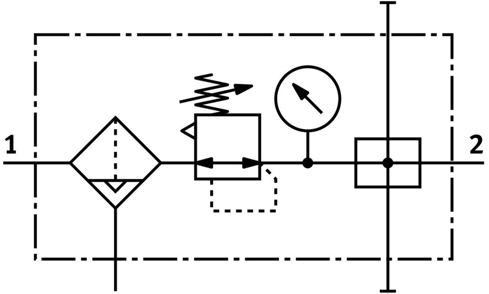 Festo Luchtverzorgingsunit G1/8'' 0.5-12bar 720l/min 40µm Mini - 185708