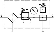 Festo Luchtverzorgingsunit G3/8'' 0.5-12bar 2620l/min 40µm Midi - 185761