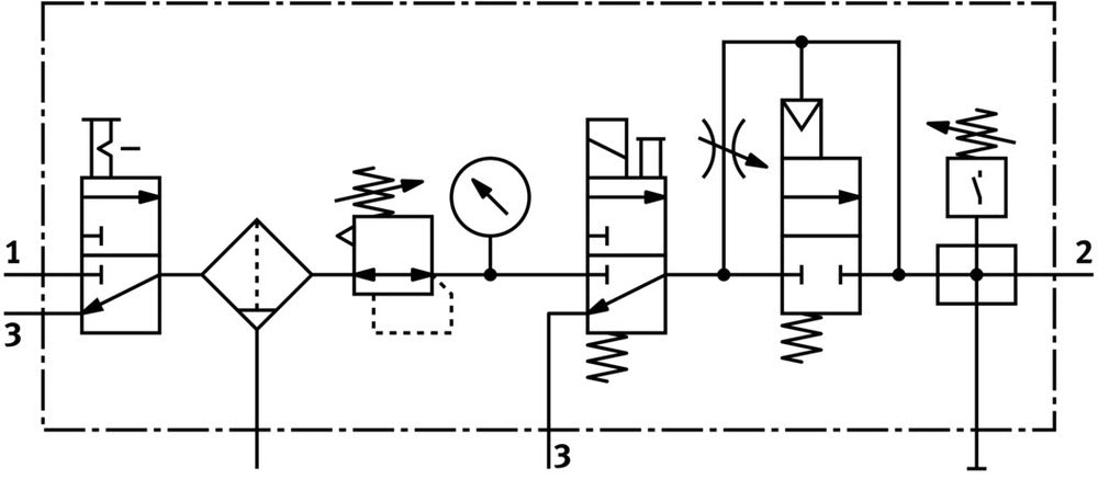 Festo Luchtverzorgingsunit G1/4'' 2.5-12bar 715l/min 40µm Mini - 185781