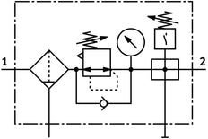 Festo Luchtverzorgingsunit G3/4'' 0.5-12bar 9400l/min 40µm Maxi - 185765