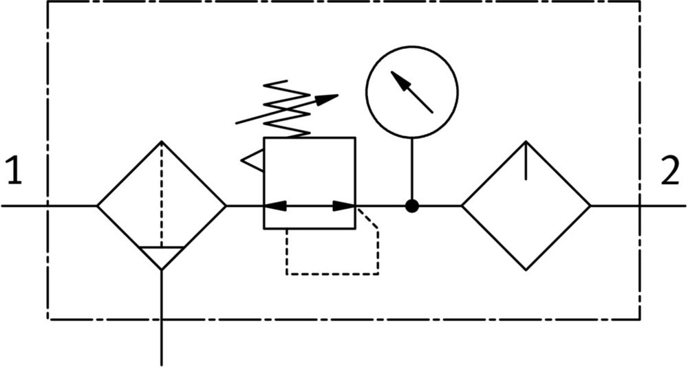 Festo Luchtverzorgingsunit G3/8'' 0.5-12bar 1050l/min 5µm Mini - 162772