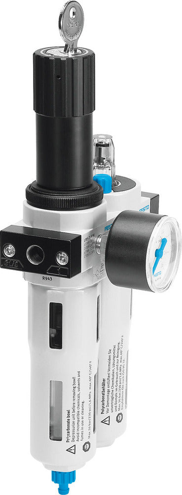 Festo Luchtverzorgingsunit G1/2'' 0.5-12bar 2600l/min 40µm Midi - 194913