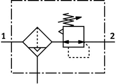 Festo Filterregelaar G1/2'' 0,5-12bar 3400l/min 40µm Midi - 162698