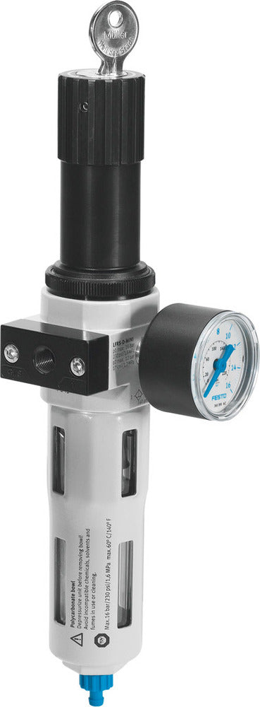 Festo Compressed Air Filter Regulator G1/2'' 0.5-7bar 3900l/min 40µm Midi - 194762