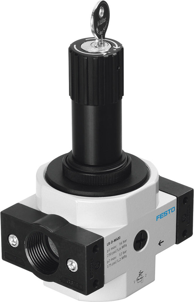 Festo Compressed Air Pressure Regulator G1/8'' 0.5-7bar 1000l/min Mini - 194609