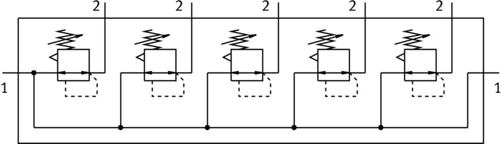 Festo Drukregelventielbatterij G1/4'' 0.5-7bar 1800l/min Mini - 529000