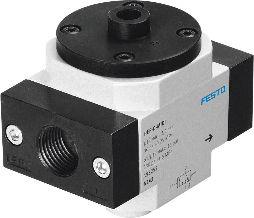 FESTO Inschakelventiel G1/2'' 0-16bar 3900l/min Midi - 193252