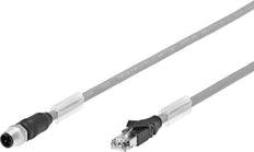 Festo Connecting Cable Plug M12x1 D-coded EN 61076-2-101 3m - 8040452
