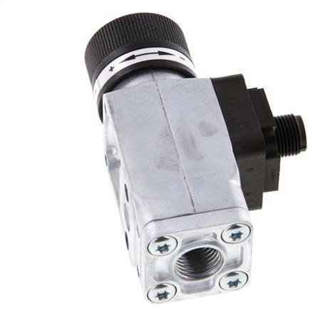 0.2 tot 2bar SPDT Zinkspuitgietwerk Drukschakelaar G1/4'' 250VAC 4-pins M12-connector