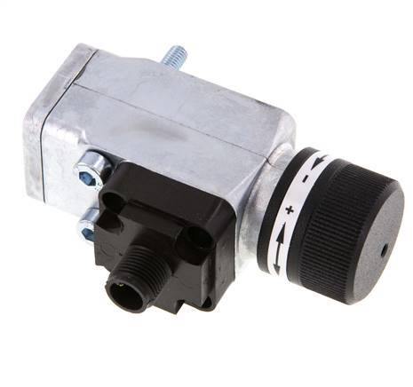 0.5 tot 8bar SPDT Zinkspuitgietwerk Drukschakelaar flens 250VAC 4-pins M12-connector