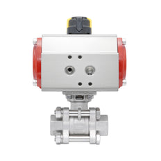 Rp 1-1/4'' 2-Weg Pneumatische RVS Kogelkraan Dubbelwerkend