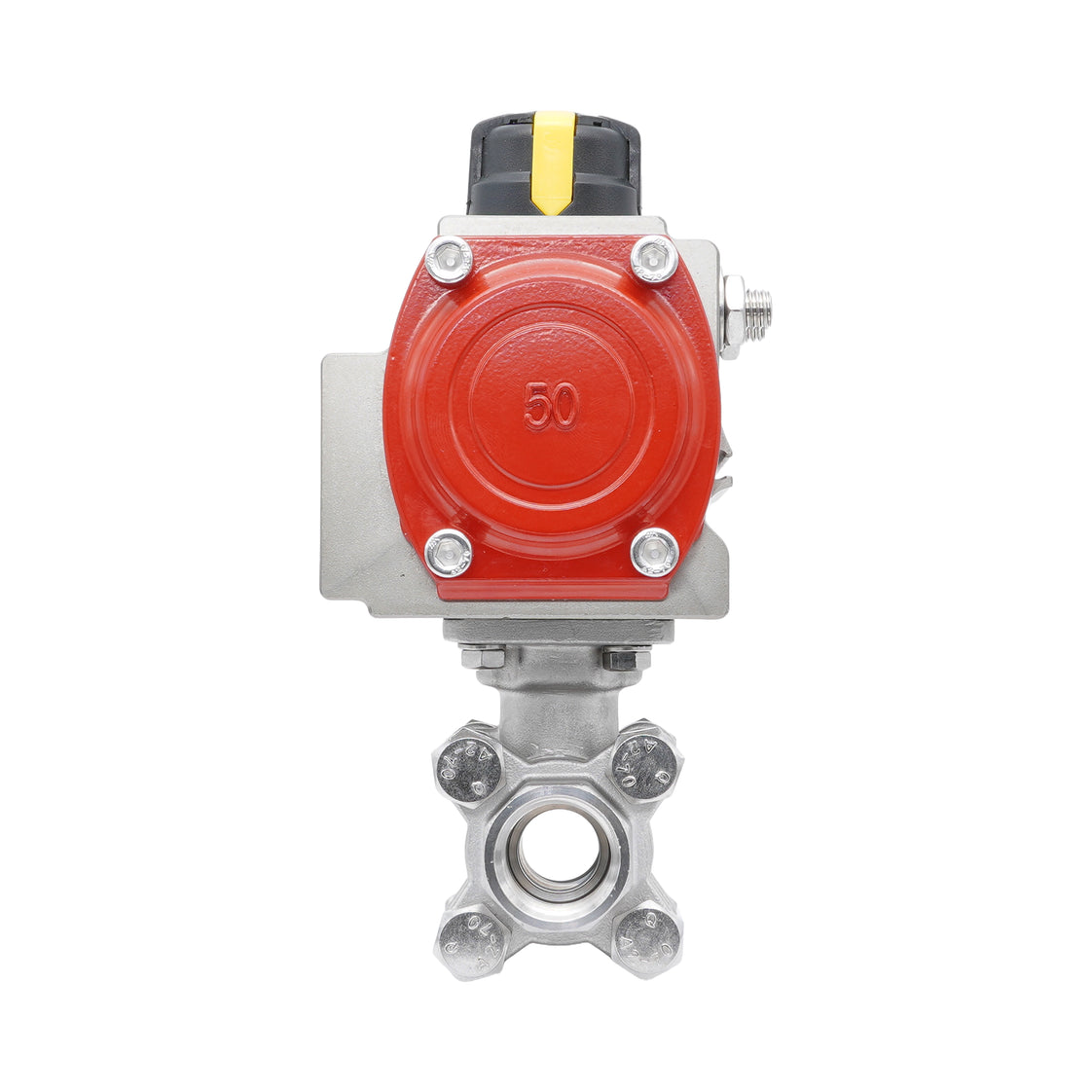 Rp 1-1/4'' 2-Weg Pneumatische RVS Kogelkraan Dubbelwerkend