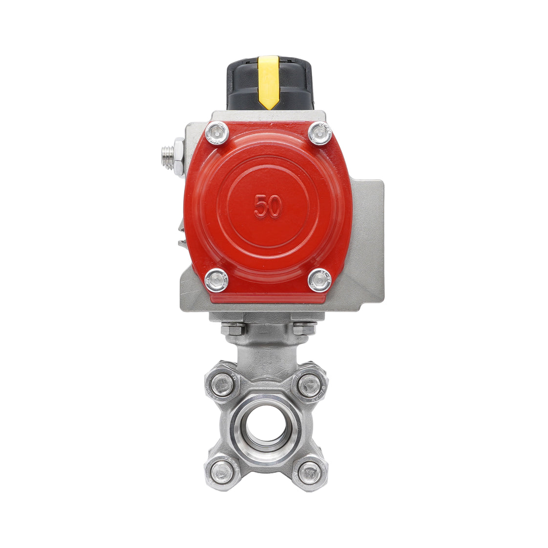 Rp 1-1/4'' 2-Weg Pneumatische RVS Kogelkraan Dubbelwerkend