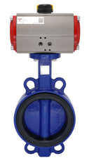Pneumatic Butterfly Valve DN125 (5 inch) Lug Cast Iron Stainless Steel FKM Double Acting