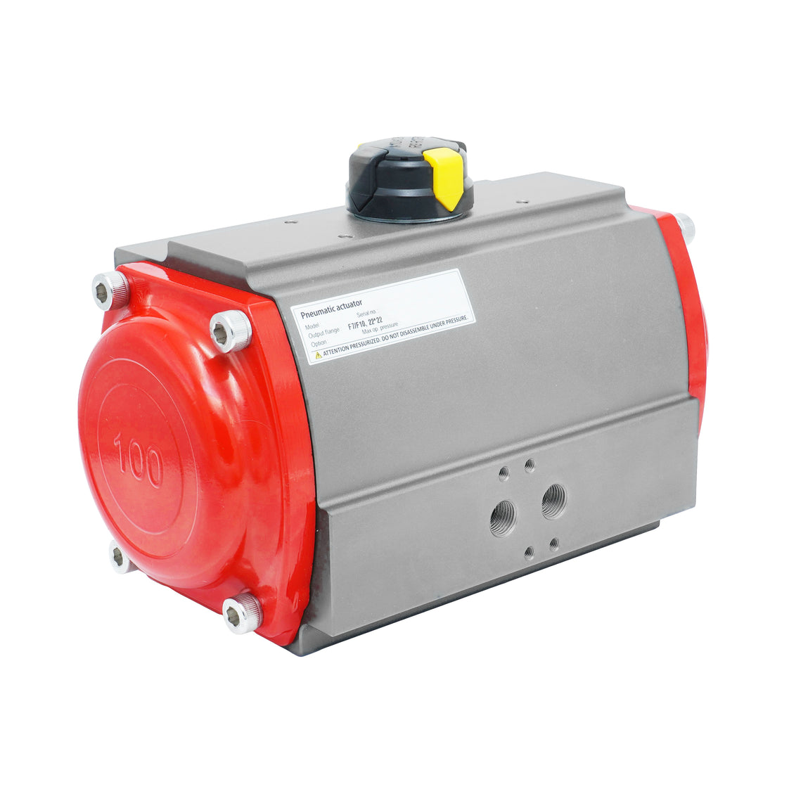 Pneumatische actuator tandheugel dubbelwerkend 676,8Nm bij 6bar F10/F12 - PR160D