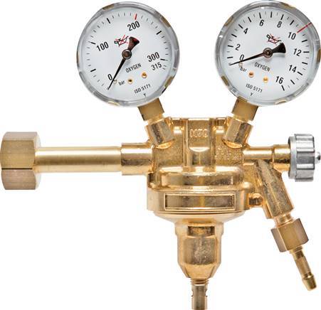 Drukregelaar Argon 200 bar 0 tot 30 l/min Debietinstelbereik
