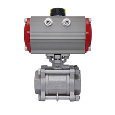 Pneumatic Ball Valve G2 1/2'' Stainless Steel Spring Closing