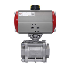 Pneumatic Ball Valve G3'' Stainless Steel Spring Closing