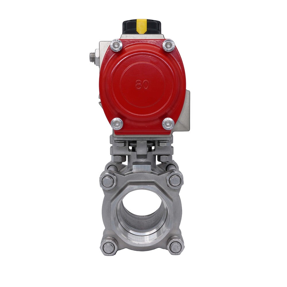 Pneumatic Ball Valve G2'' Stainless Steel Spring Opening