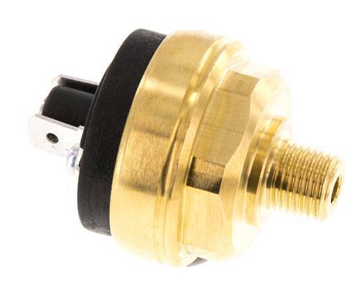 0.2 to 2bar NO Brass Pressure Switch M10 42VAC/DC Flat Connector