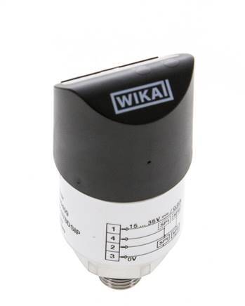 0 tot 1.6bar Roestvrij Staal Wika Electronic Drukschakelaar G1/4'' 1VDC IO-Link 4-pins M12-connector