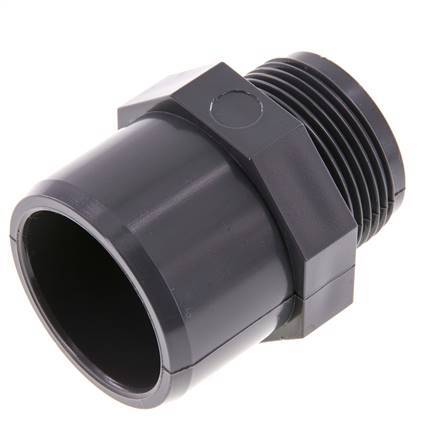 PVC fitting 50/40mmxG1-1/4'' BU [2 Pieces]