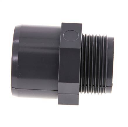 PVC fitting 50/40mmxG1-1/4'' BU [2 Pieces]