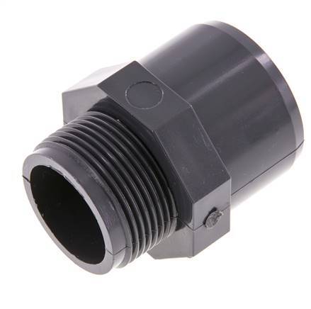 PVC fitting 50/40mmxG1-1/4'' BU [2 Pieces]