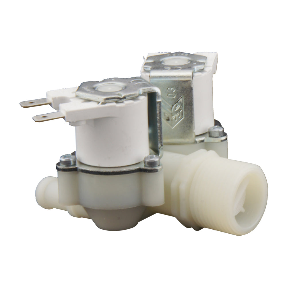 Magneetventiel RPE dubbel 3/4''x10mm nylon NBR 180° 0,2-10bar 24V AC