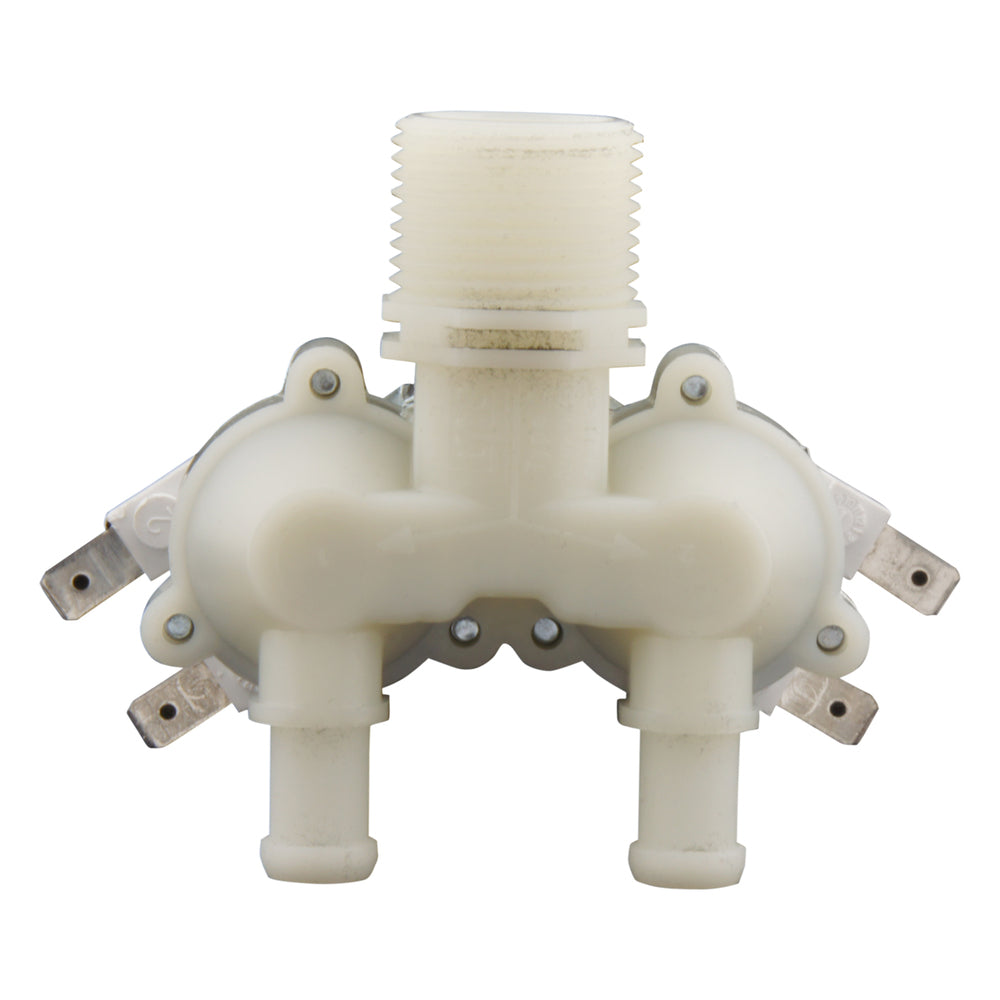 Solenoid Valve RPE double 3/4''x10mm nylon NBR 180° 0.2-10bar 24V AC