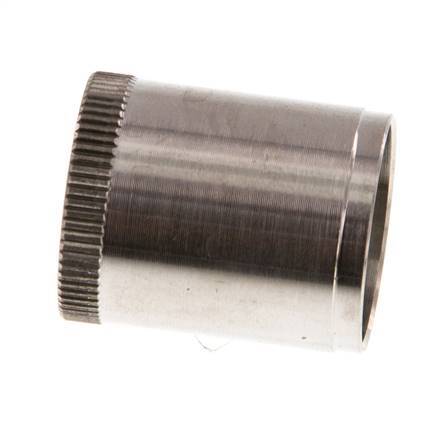 22x18mm RVS Versterkingshuls met Kartelrand