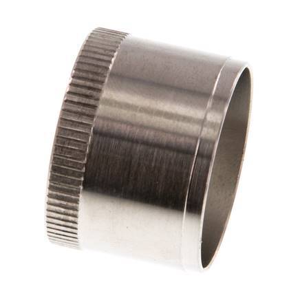 28x25mm RVS Versterkingshuls met Kartelrand