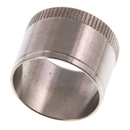 28x25mm RVS Versterkingshuls met Kartelrand