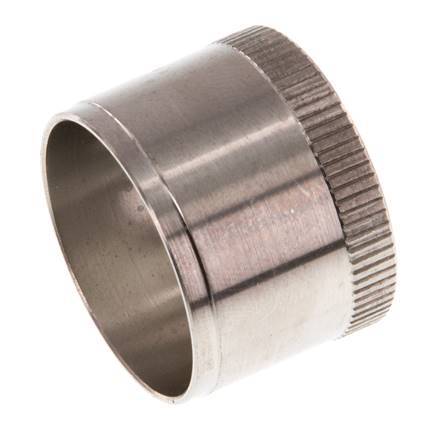28x25mm RVS Versterkingshuls met Kartelrand